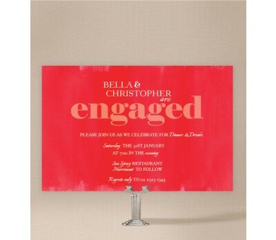 Modern Engagement Invitations