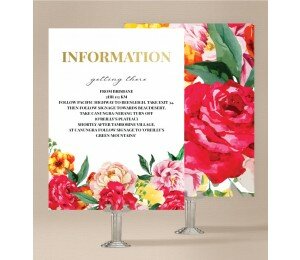 Bright Blooms Information Card